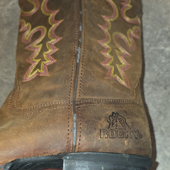 (J46) Woman's Rocky Heeled Boots Sz 8.5 - Picture 8 of 11